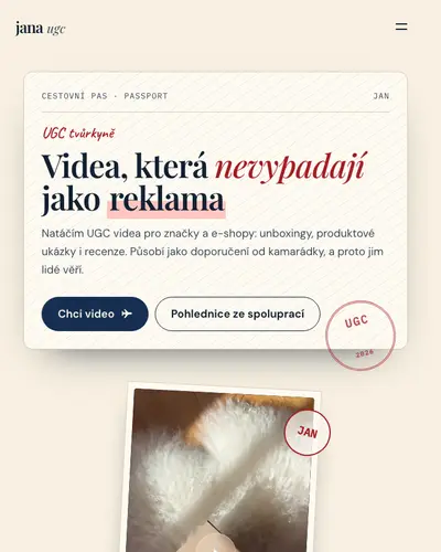 Ukázka stylu Cestovatelka