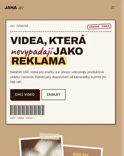 Ukázka stylu Balíček