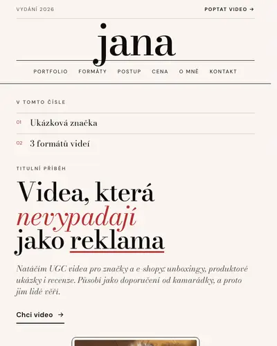 Ukázka stylu Magazín
