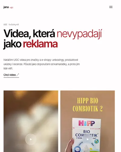 Ukázka stylu Minimal